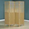 Edwards 4-Panel Room Divider Folding Shoji Screen Natural