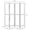 Deepika 4-Panel Room Divider Folding Screen Grey Driftwood