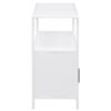 Amherst 2-door Radio Weave Cane Metal Accent Cabinet White