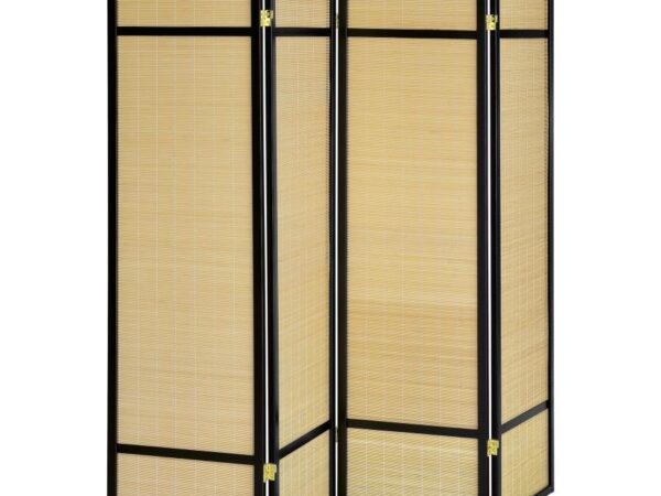 Pearce 4-panel Bamboo Room Divider Folding Screen Natural