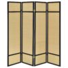 Pearce 4-panel Bamboo Room Divider Folding Screen Natural