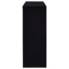 Prescott Rectangular Home Wine Table Black High Gloss