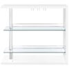 Prescott Rectangular Home Bar Table White High Gloss