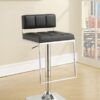 Alameda Adjustable Bar Stool Chrome and Black