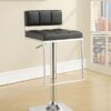 Alameda Adjustable Bar Stool Chrome and Black