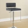 Alameda Adjustable Bar Stool Chrome and Grey
