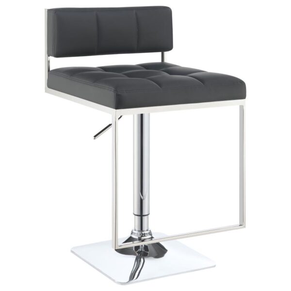 Alameda Adjustable Bar Stool Chrome and Grey
