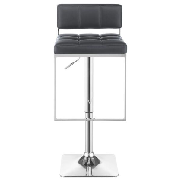 Alameda Adjustable Bar Stool Chrome and Grey