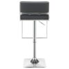 Alameda Adjustable Bar Stool Chrome and Grey