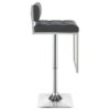 Alameda Adjustable Bar Stool Chrome and Grey