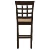 Gabriel Lattice Back Counter Chair Cappuccino (Set of 2)