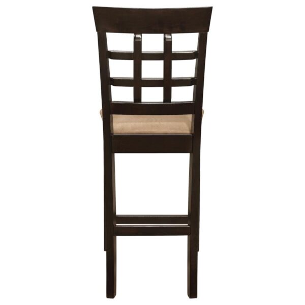 Gabriel Lattice Back Counter Chair Cappuccino (Set of 2)