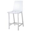 Juelia Clear Acrylic Counter Chair Chrome (Set of 2)