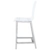 Juelia Clear Acrylic Counter Chair Chrome (Set of 2)