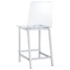 Juelia Clear Acrylic Counter Chair Chrome (Set of 2)