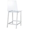 Juelia Clear Acrylic Counter Chair Chrome (Set of 2)