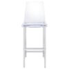 Juelia Clear Acrylic Bar Chair Chrome (Set of 2)