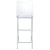 Juelia Clear Acrylic Bar Chair Chrome (Set of 2)
