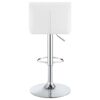 Berrington Upholstered Adjustable Bar Stool White (Set of 2)