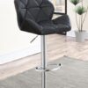 Berrington Upholstered Adjustable Bar Stool Black (Set of 2)