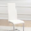 Montclair Upholstered Dining Side Chair White (Set of 4)