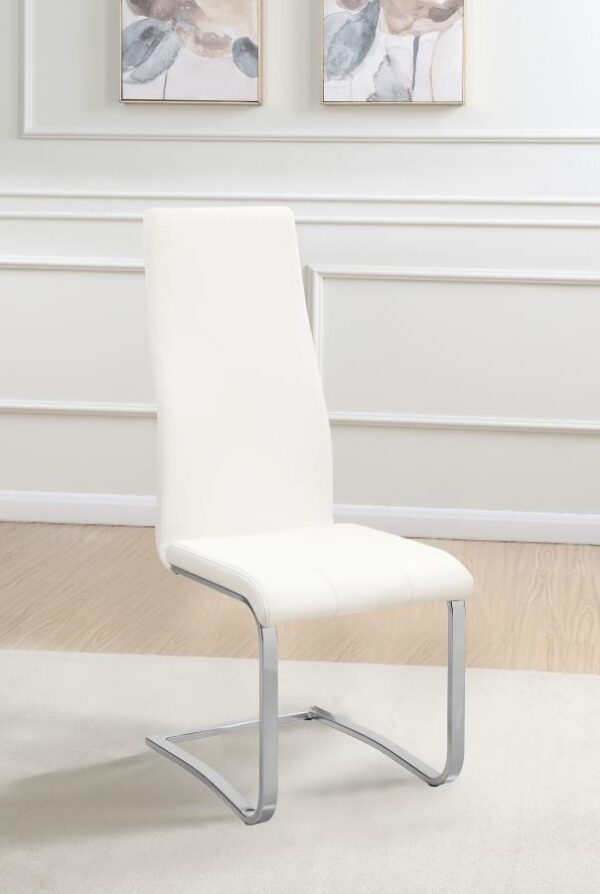 Montclair Upholstered Dining Side Chair White (Set of 4)
