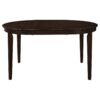 Gabriel Oval 60-inch Extension Leaf Dining Table Cappuccino
