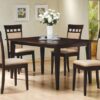 Gabriel 5-piece Rectangular 59-inch Dining Set Cappuccino