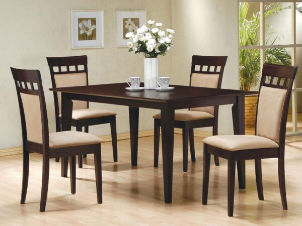 Gabriel 5-piece Rectangular 59-inch Dining Set Cappuccino