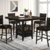 Jaden 5-piece Square Counter Height Dining Set Espresso