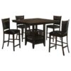 Jaden 5-piece Square Counter Height Dining Set Espresso