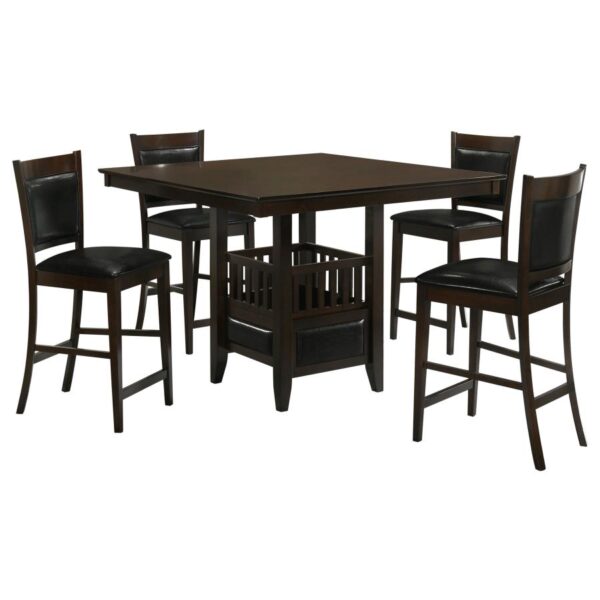 Jaden 5-piece Square Counter Height Dining Set Espresso