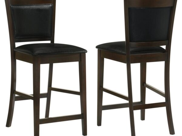 Jaden Upholstered Counter Chair Espresso (Set of 2)