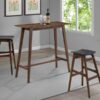 Finnick Rectangular 47-inch Pub Height Bar Table Walnut