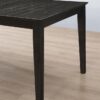 Louise Rectangular 78-inch Extension Leaf Dining Table Black