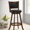 Broxton Upholstered Swivel Bar Chair Chestnut (Set of 2)