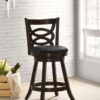 Calecita Wood Swivel Counter Stool Cappuccino (Set of 2)