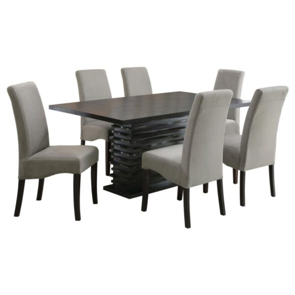 Stanton 7-piece Rectangular Dining Table Set Grey