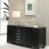 Stanton 3-drawer Sideboard Buffet Storage Cabinet Black