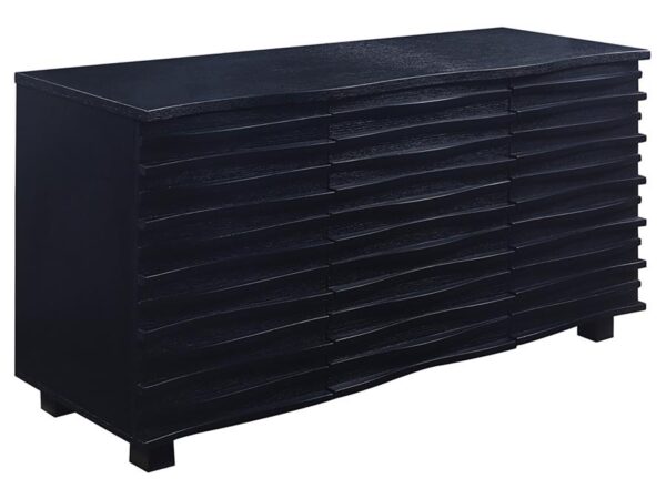 Stanton 3-drawer Sideboard Buffet Storage Cabinet Black