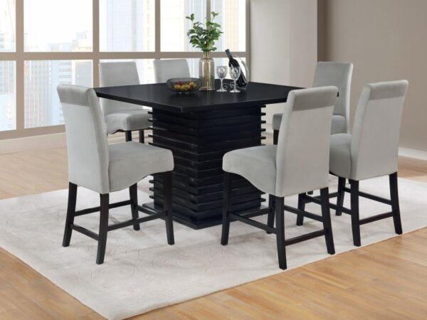 Stanton 7-piece Square Counter Height Dining Table Set Grey