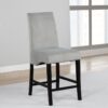 Stanton Velvet Upholstered Counter Chair Grey (Set of 2)