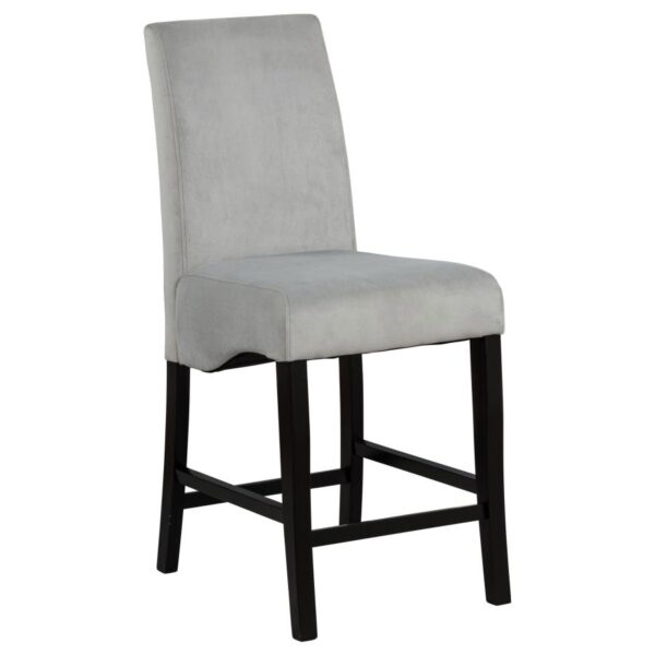 Stanton Velvet Upholstered Counter Chair Grey (Set of 2)
