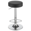 Ramses 29-inch Adjustable Bar Stool Chrome and Black