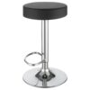 Ramses 29-inch Adjustable Bar Stool Chrome and Black