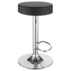 Ramses 29-inch Adjustable Bar Stool Chrome and Black