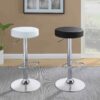 Ramses 29-inch Adjustable Bar Stool Chrome and Black