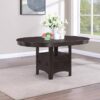 Lavon Oval 60-inch Extension Leaf Dining Table Espresso