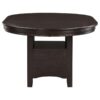 Lavon Oval 60-inch Extension Leaf Dining Table Espresso