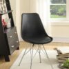 Juniper Polypropylene Dining Side Chair Black (Set of 2)